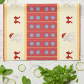 Kerstteddy Kitchen Towel Theedoek (Gevouwen)
