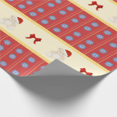 kerstteddy Wrapping Paper Cadeaupapier (Hoek)