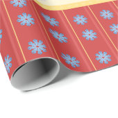 kerstteddy Wrapping Paper Cadeaupapier (Rol Hoek)