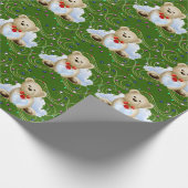 Kerstteddybear 2 — Verpakkingspapier Cadeaupapier (Hoek)