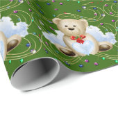Kerstteddybear 2 — Verpakkingspapier Cadeaupapier (Rol Hoek)