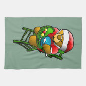 Kerstteddybeer Theedoek (Horizontaal)