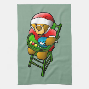 Kerstteddybeer Theedoek