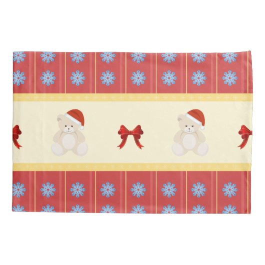 KerstteddyKussensloop Kussensloop (Achterkant)