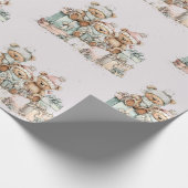 kerstteeddy Bears Verpakkingspapier Cadeaupapier (Hoek)
