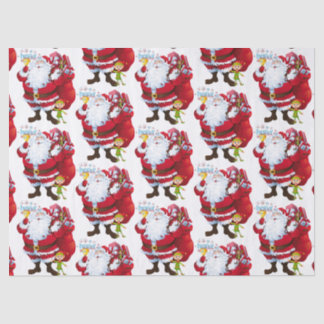 kersttefietenpapier, kerstman tissuepapier