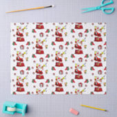 kersttefietenpapier, kerstman tissuepapier (Craft)