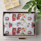 kersttefietenpapier, kerstman tissuepapier (Geschenk)