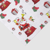 kersttefietenpapier, kerstman tissuepapier (Detail)