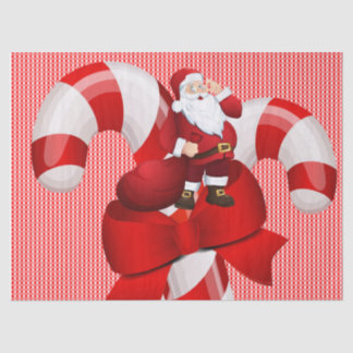 kersttefietenpapier, kerstman tissuepapier