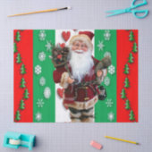 kersttefietenpapier, kerstman tissuepapier (Craft)