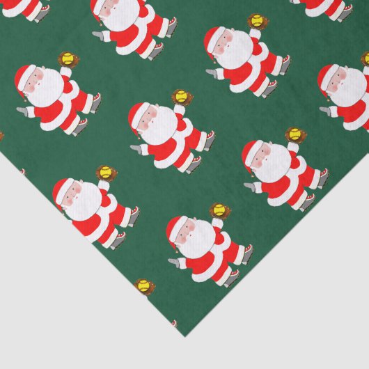 Kersttefietsenpapier voor Softball Player Tissuepapier (Detail)