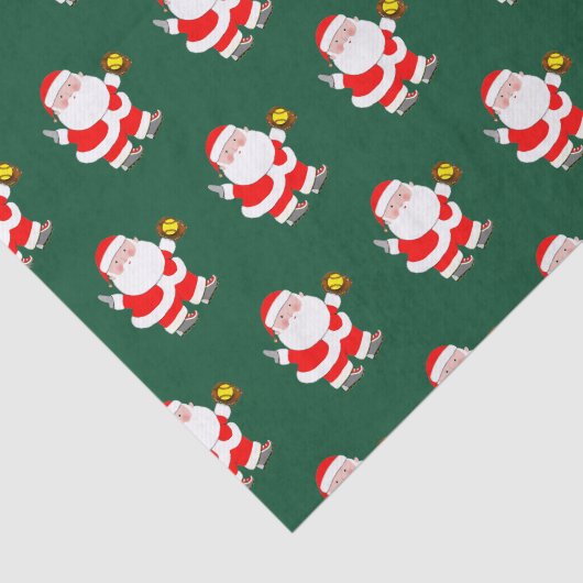 Kersttefietsenpapier voor Softball Player Tissuepapier (Detail)
