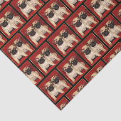 kerstteflap tissuepapier (Detail)