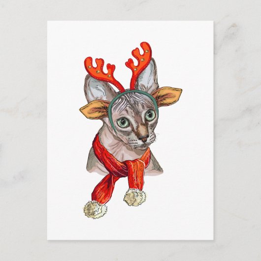 kersttefynx Poster T-Shirt Grocery Bag Briefkaart (Voorkant)