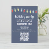 kersttekenfilms Whimsical Cute Typografie Kaart (Staand voorkant)