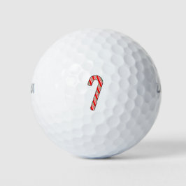 kersttekening met snoepriet golfballen