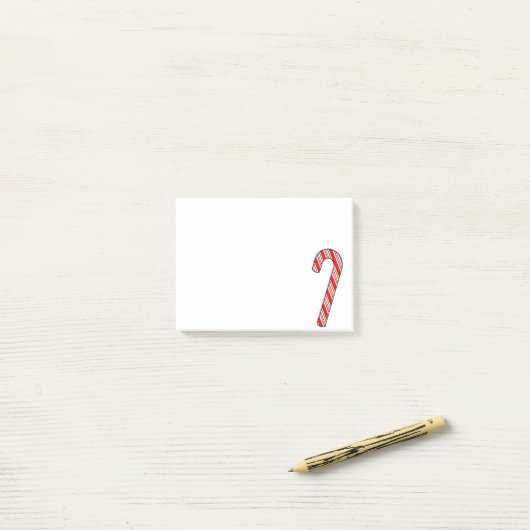 kersttekening met snoepriet post-it® notes (Op bureau)