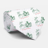 kersttekening op T-shirts Stropdas (Opgerold)