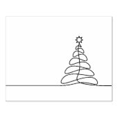 Kersttekenpictogram Rubberstempel (Afrduk)