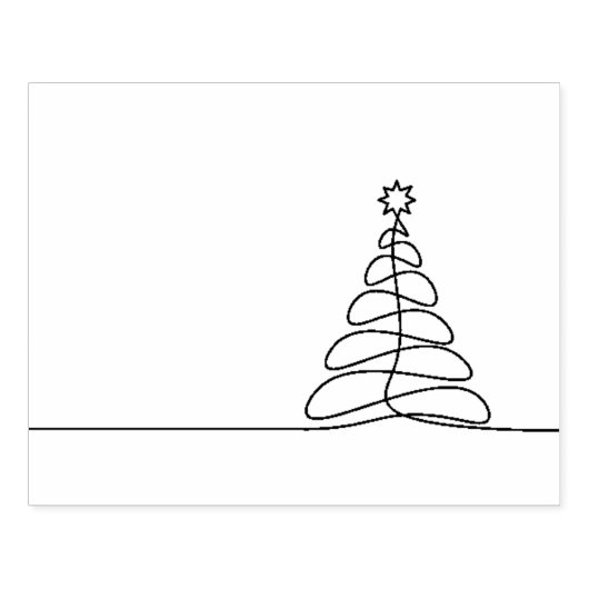 Kersttekenpictogram Rubberstempel (Afrduk)