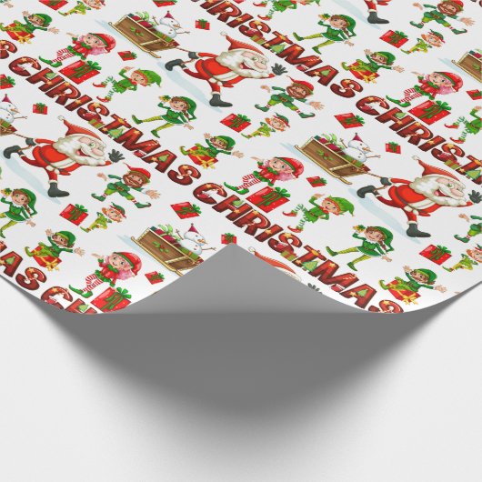 kersttekens cadeaupapier (Hoek)