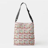 kersttekens crossbody tas (Achterkant)