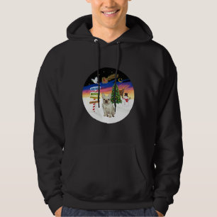 kersttekens met een Franse stier met een flauwte Hoodie