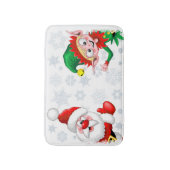 Kersttekens voor kerstmis en kerstmis voor kerstmi badmat (Voorkant Verticaal)