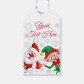 Kersttekens voor kerstmis en kerstmis voor kerstmi cadeaulabel (Voorkant)