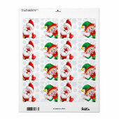 Kersttekens voor kerstmis en kerstmis voor kerstmi etiket (Full Sheet)