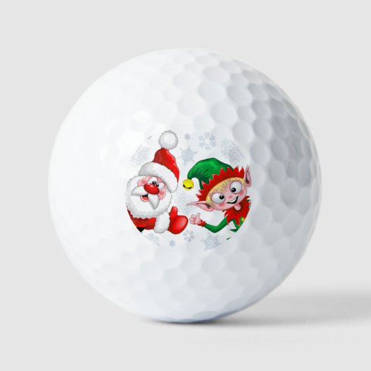 Kersttekens voor kerstmis en kerstmis voor kerstmi golfballen (Voorkant)