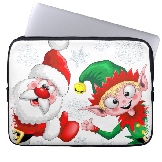 Kersttekens voor kerstmis en kerstmis voor kerstmi laptop sleeve (Voorkant)