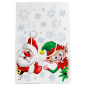 Kersttekens voor kerstmis en kerstmis voor kerstmi medium cadeauzakje (Achterkant)