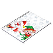 Kersttekens voor kerstmis en kerstmis voor kerstmi notitieboek (Linkerzijde)