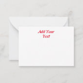 Kersttekens voor kerstmis en kerstmis voor kerstmi notitiekaartje (Achterkant)