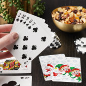 Kersttekens voor kerstmis en kerstmis voor kerstmi pokerkaarten (Insitu)