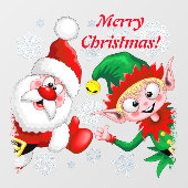 Kersttekens voor kerstmis en kerstmis voor kerstmi raamsticker (Vel)