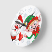 Kersttekens voor kerstmis en kerstmis voor kerstmi ronde klok (Hoek)