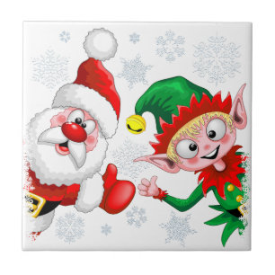 Kersttekens voor kerstmis en kerstmis voor kerstmi tegeltje