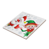 Kersttekens voor kerstmis en kerstmis voor kerstmi tegeltje (Zijkant)