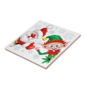 Kersttekens voor kerstmis en kerstmis voor kerstmi tegeltje (Zijkant)