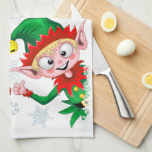 Kersttekens voor kerstmis en kerstmis voor kerstmi theedoek (Quarter Fold)