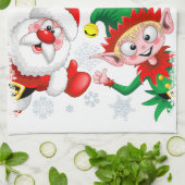 Kersttekens voor kerstmis en kerstmis voor kerstmi theedoek (Gevouwen)