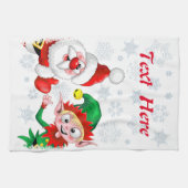 Kersttekens voor kerstmis en kerstmis voor kerstmi theedoek (Horizontaal)