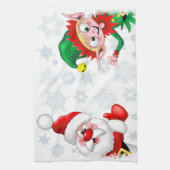 Kersttekens voor kerstmis en kerstmis voor kerstmi theedoek (Verticaal)