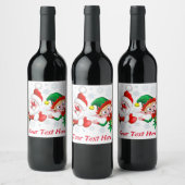 Kersttekens voor kerstmis en kerstmis voor kerstmi wijn etiket (Flessen)