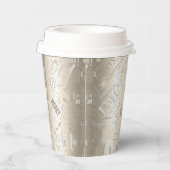 Kersttekst en Snowflake Pattern ID257 Papieren Bekers (Rechts)