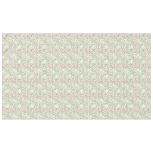 Kersttekst en Snowflake Pattern roze ID257 Tafelkleed (Voorkant (Horizontaal))