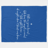 kersttekst fleece deken (Voorkant (Horizontaal))